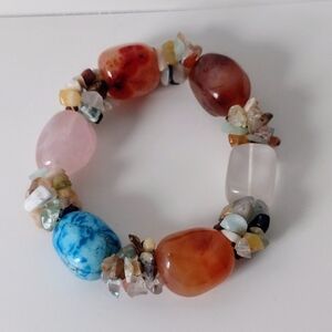 Multicolor Gemstone Beaded Bracelet